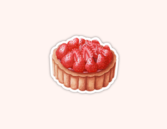 Sticker tarte aux fraises