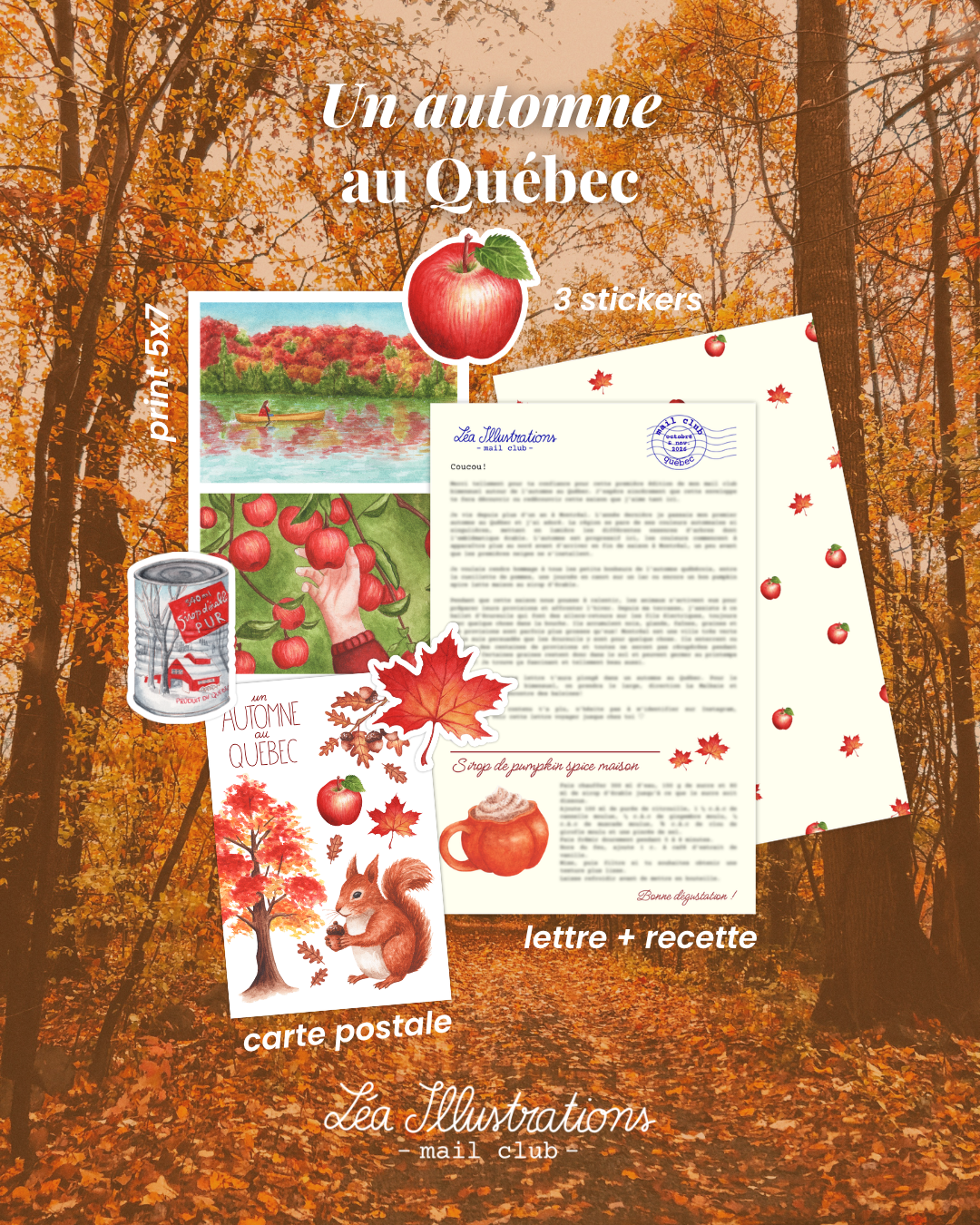 Mail club bimensuel - Un automne au Québec 🐿️🍁