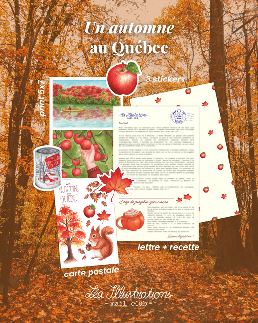 Mail club bimensuel - Un automne au Québec 🐿️🍁